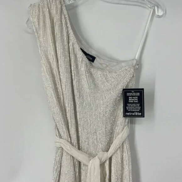 retrofete x REVOLVE Ella Dress in Moonglow White - Picture 6 of 7